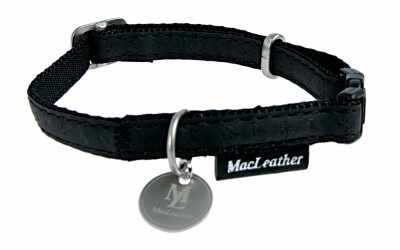 Zgarda pentru caini Macleather Neagra 10 mm