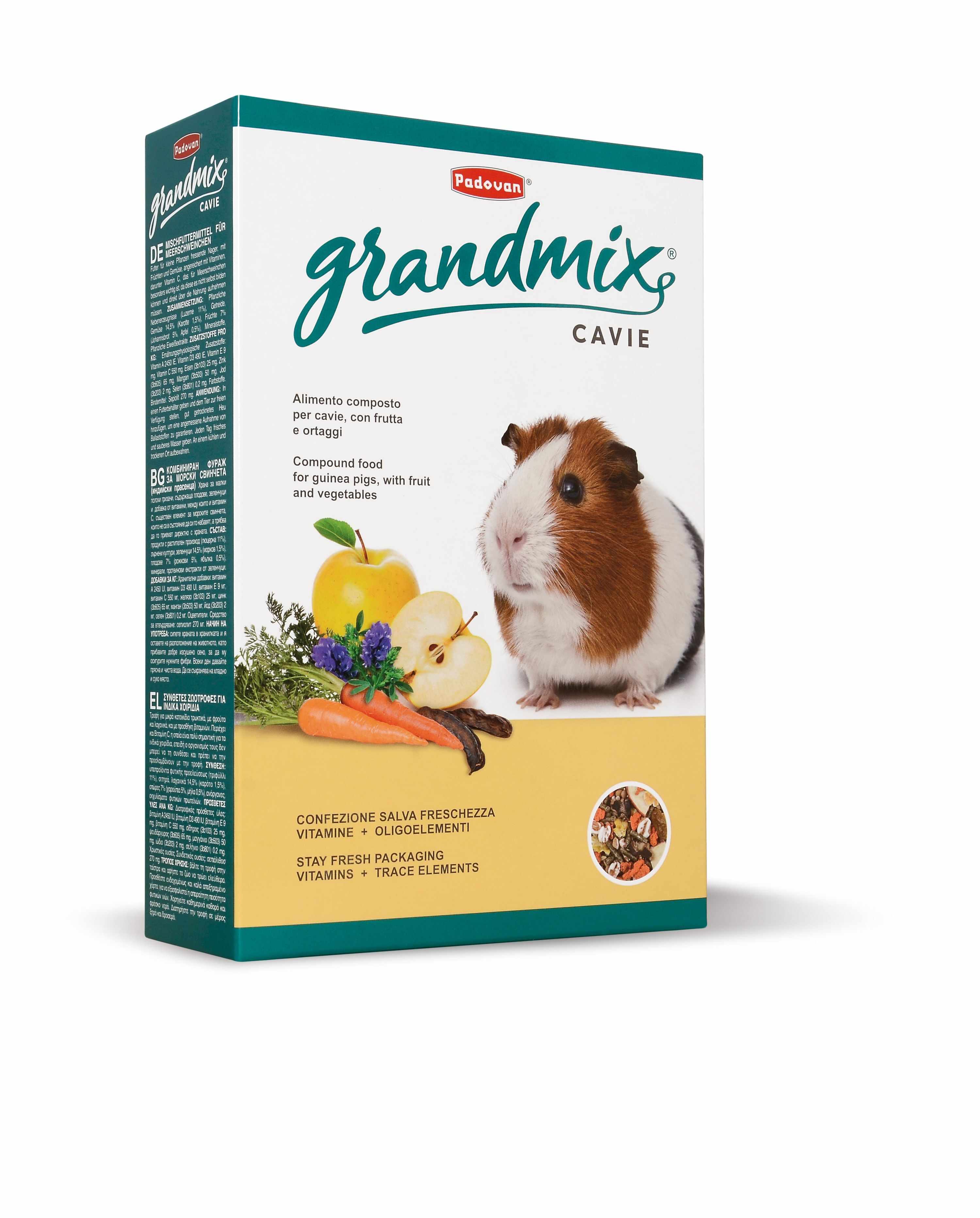 Hrana Grandmix Guineea Pig, Padovan, 850 g