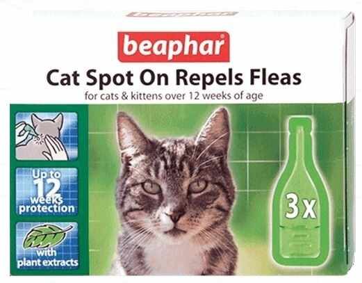 Pipete antiparazitare pentru pisici Beaphar 3 bucati