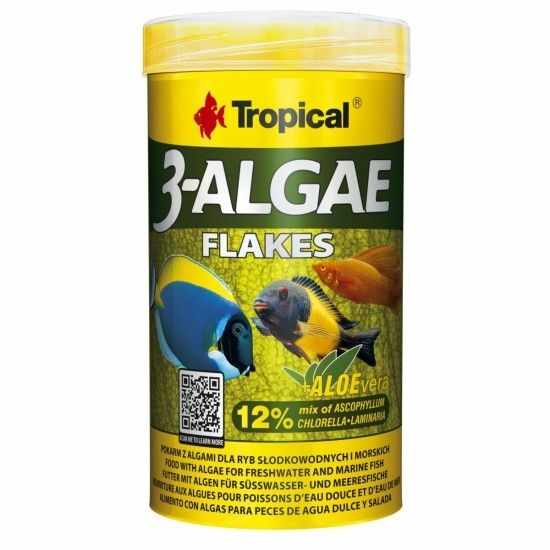 3-ALGAE, Tropical Fish, fulgi 100 ml/ 20 g