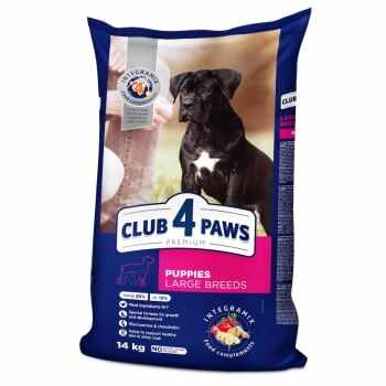 CLUB 4 PAWS Premium Puppy, L-XL, Pui, hrană uscată câini junior, 14kg