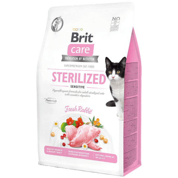 Hrana uscata pentru pisici Brit Care Cat Grain Free Sterilized Sensitive 400g