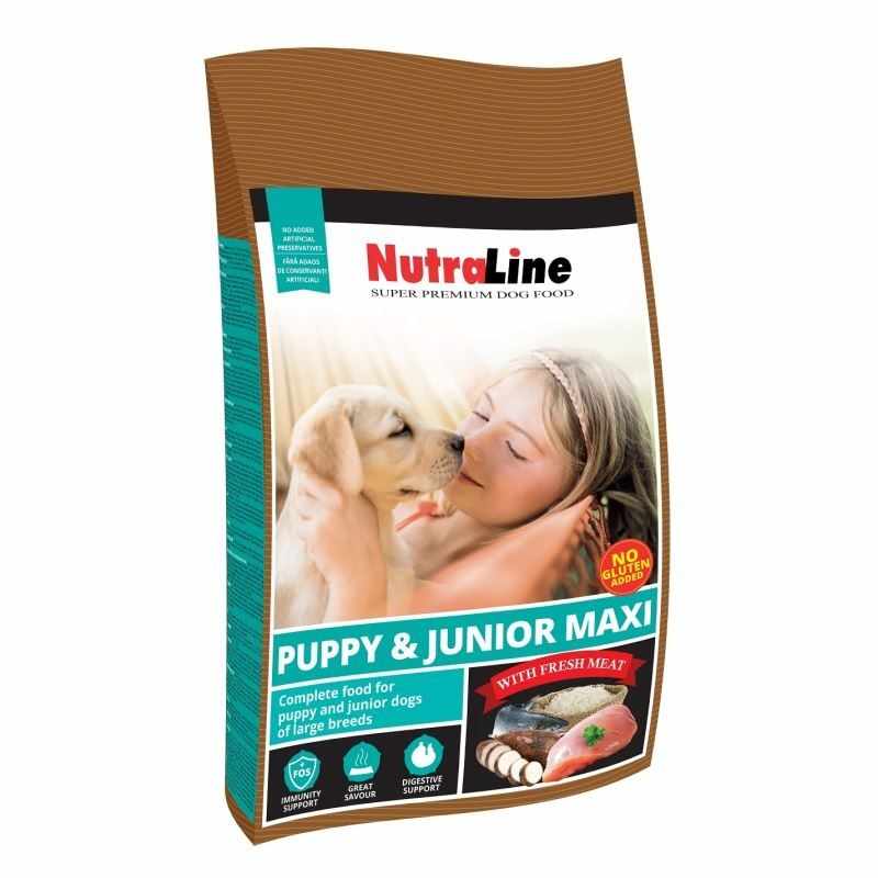 Nutraline Caine Puppy & Junior Maxi, 3 kg