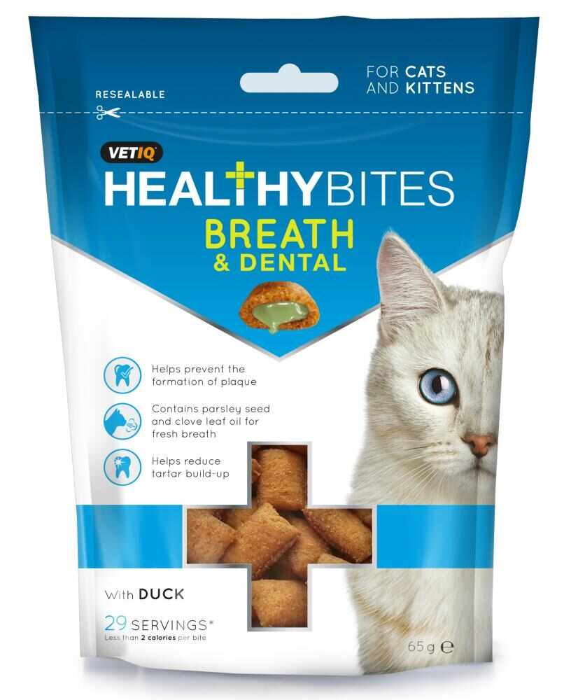 Recompensa pentru pisici Vetiq Snack Breath&Dental 65g
