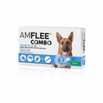 AMFLEE Combo Dog, spot-on, soluție antiparazitară, câini 20-40 kg, 3 pipete