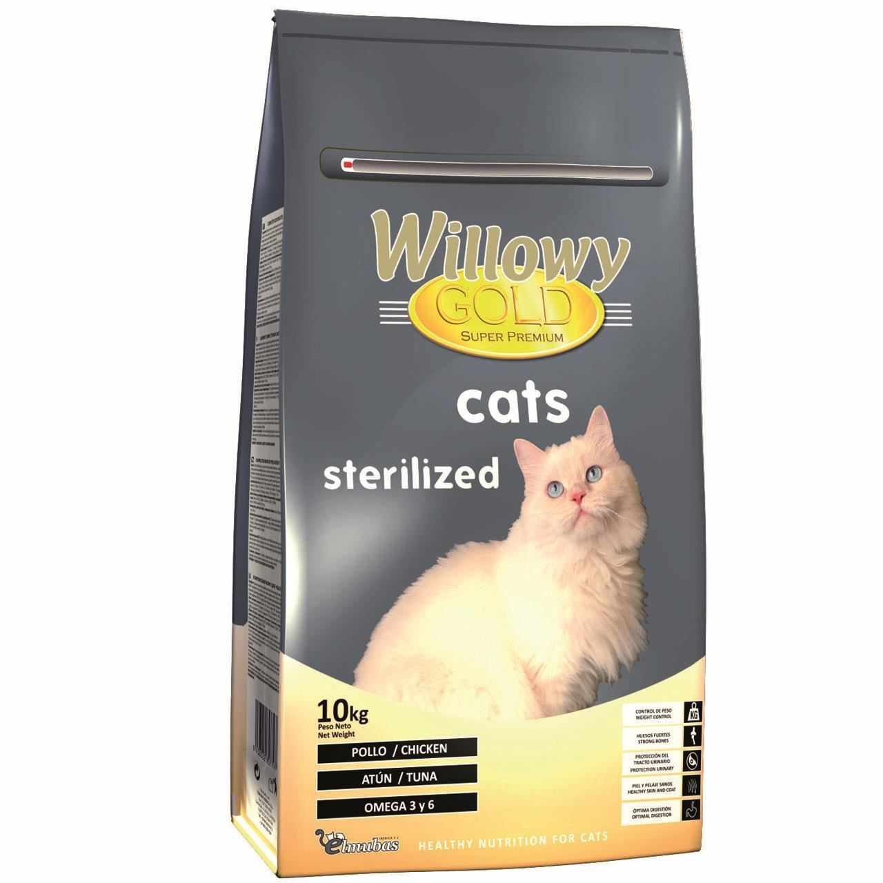 Hrana Uscata Pisici Willowy Gold Cats Sterilized, 10 kg