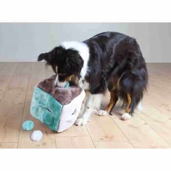 Trixie, jucărie cub câini, cu sunet, pluș, 21 x 21 x21cm, multicolor