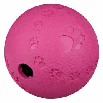 Trixie, jucărie minge cu labirint câini, cauciuc natural, 11cm, multicolor