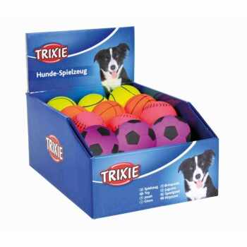 Trixie, jucărie minge plutitoare câini, 4 modele, cauciuc, 6cm, multicolor