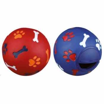 Trixie, jucărie minge surpriză câini, plastic, 14cm, multicolor