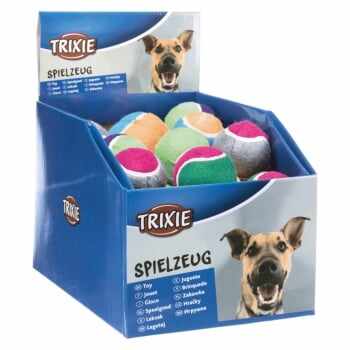 Trixie, jucărie minge tenis câini, 6.4cm, multicolor