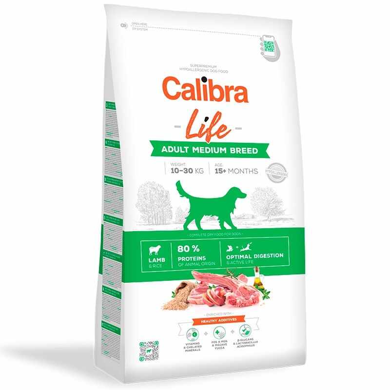 Calibra Dog Life Adult Medium Breed Lamb, 2.5 kg