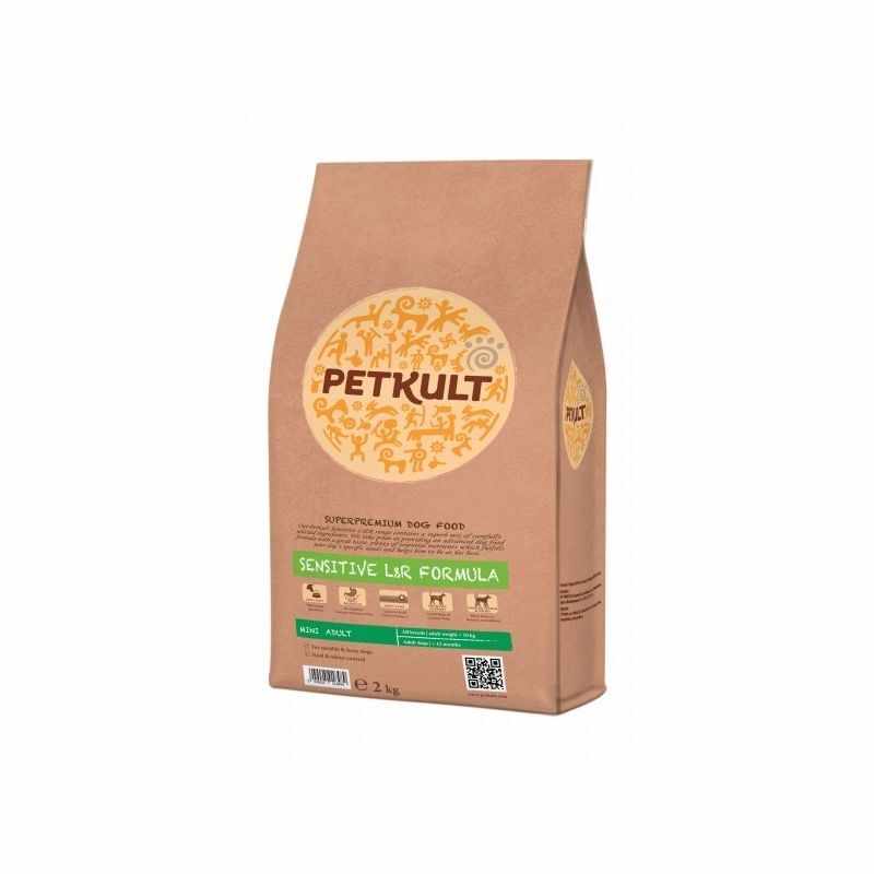 Petkult Dog Sensitive Mini Adult Lamb & Rice, 2 kg