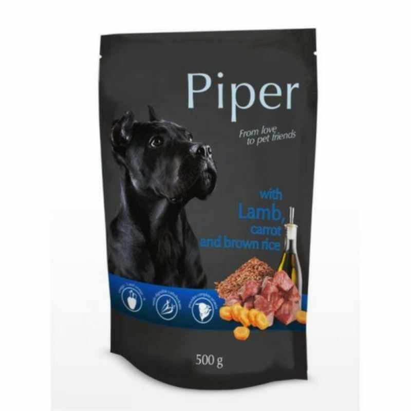 Piper Adult Dog, Miel, Morcovi Si Orez Brun, 500 g