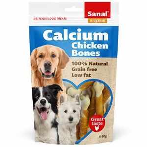 Sanal Dog Calcium Chicken Bones Doypack, 80 g