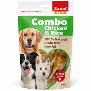 Sanal Dog Combo Chicken and Rice Doypack, 80 g