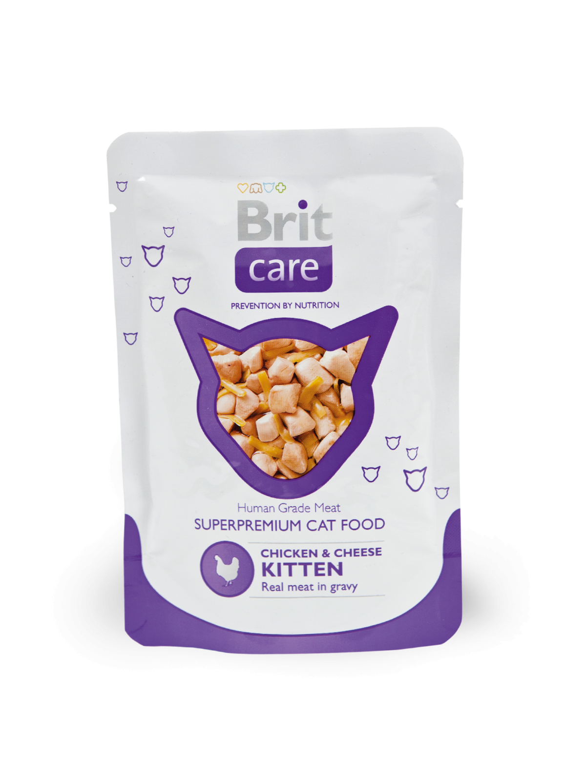 Brit Care Cat Junior Plic cu Pui si Branza 80 G