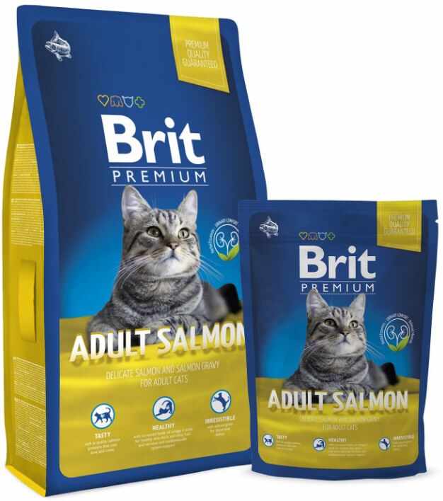 Brit Premium Cat Adult Cu Somon 300 Gr