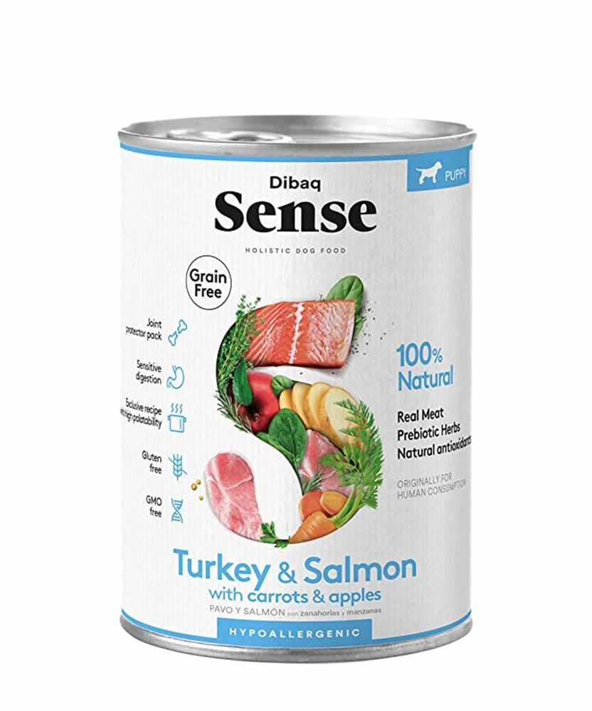 Dibaq Sense Turkey & Salmon, Puppy, 380 g