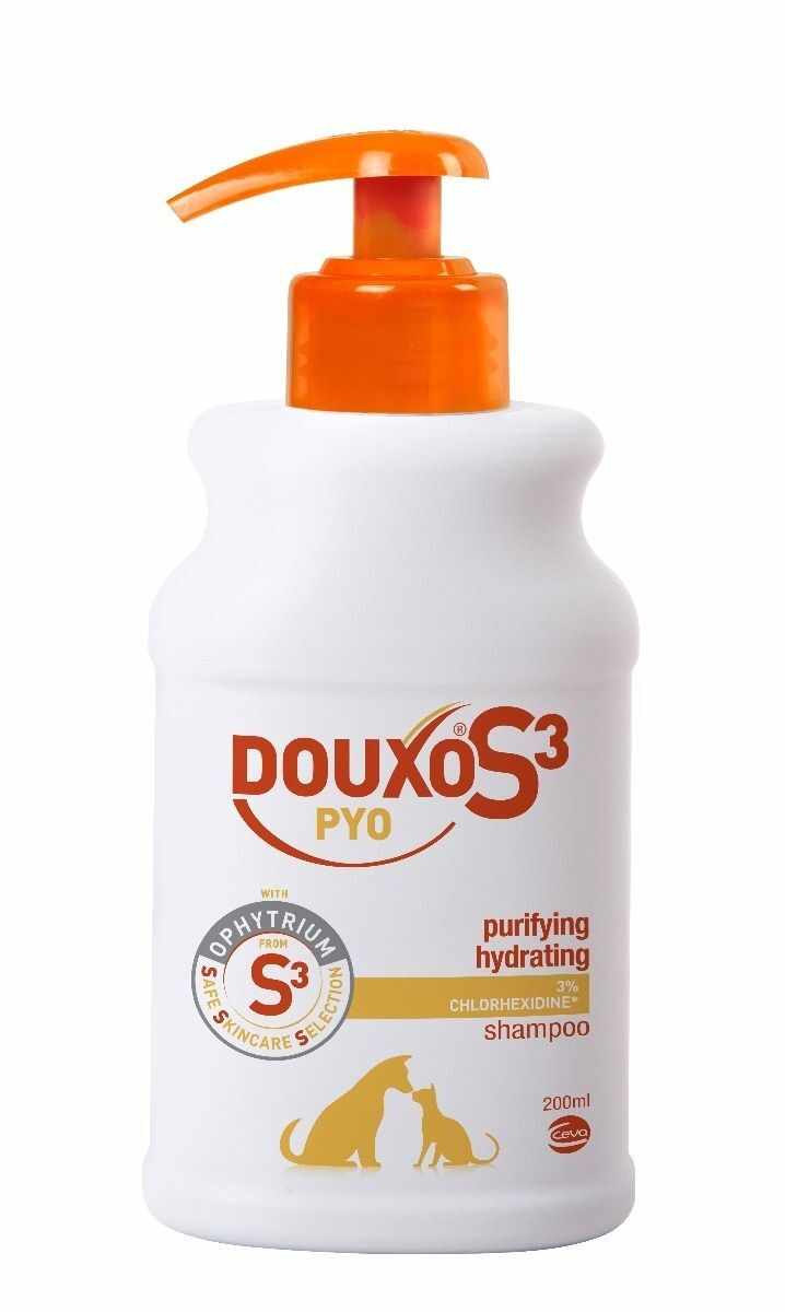 Douxo S3 Pyo Sampon Chlorhexidine, 200 ml - termen de valabilitate: 12.2022