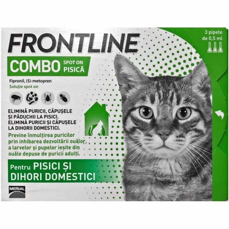 Frontline Combo Spot On Pisica 3 pipete