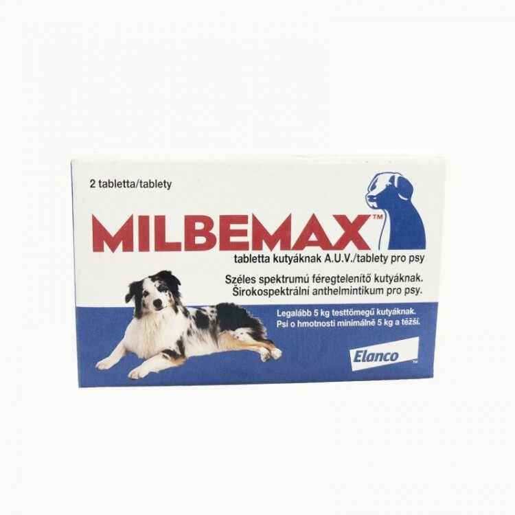 Milbemax Dog 12,5/125 mg ( 5-25 kg ) x 1 Tableta