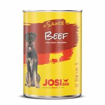JOSIDOG, Vită, conservă hrană umedă câini, (în sos), 415g x 12