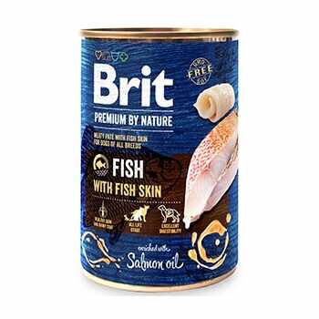 Brit Premium by Nature Fish with Fish Skin 400 g conserva
