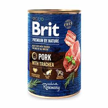 Brit Premium by Nature Pork with Trachea 800 g conserva