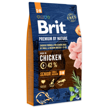 Brit Premium by Nature Senior S-M, 15 kg