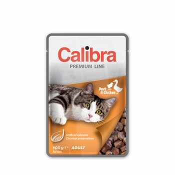 Calibra Cat Pouch Premium Adult Duck and Chicken 100 g
