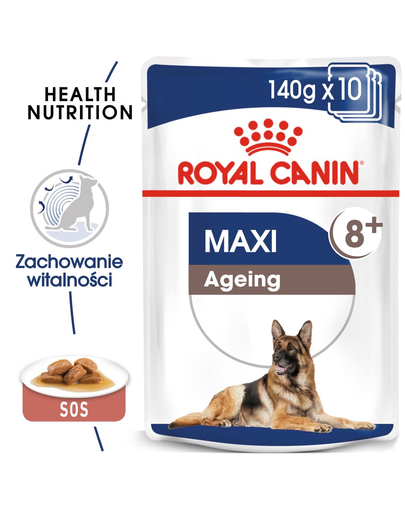 Royal Canin Maxi Ageing hrana umeda caine senior, 10 x 140 g