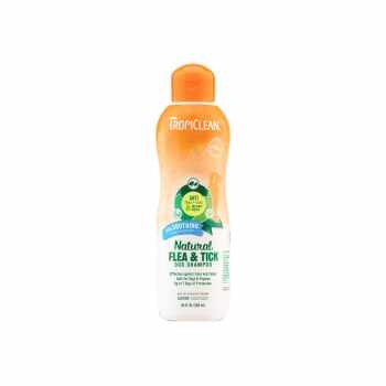 Tropiclean Natural Flea and Tick Shampoo plus Soothing, 592 ml