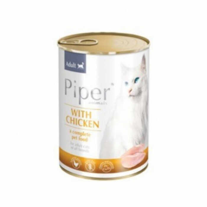 Conserva hrana umeda Piper Cat Adult, Pui 400 g