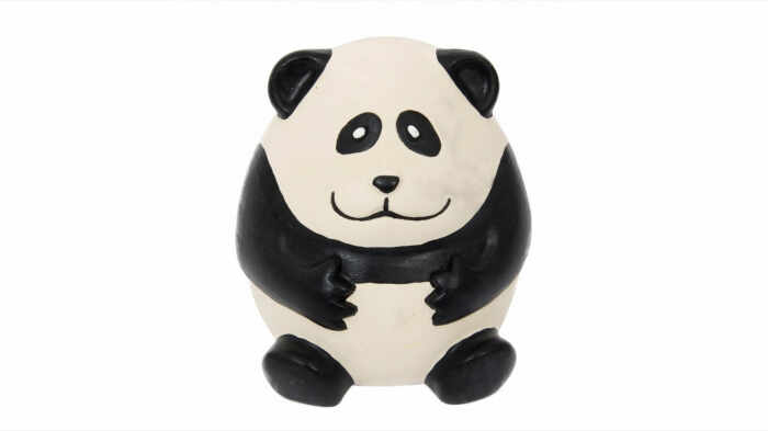 Jucarie panda din latex alb negru, Mon Petit Ami, 8 cm