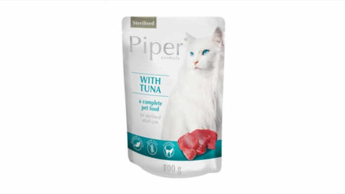 Plic hrana umeda Piper Cat Sterilised, Ton 100 g