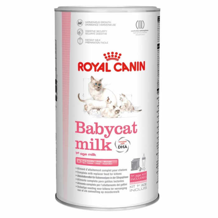 Royal Canin Babycat Milk - Lapte praf pentru pisici cu biberon si tetina - 300 g