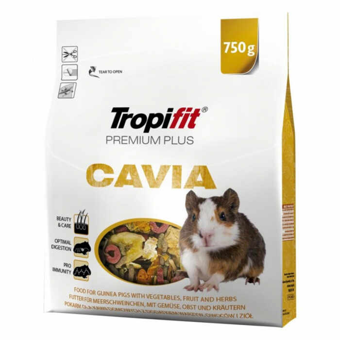 Hrana pentru purcusori de guinea Tropifit Premium Plus Cavia, 750g