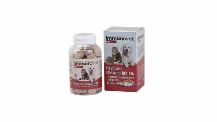 ImmunoVet supliment nutritiv natural pentru caini si pisici, 100 tablete