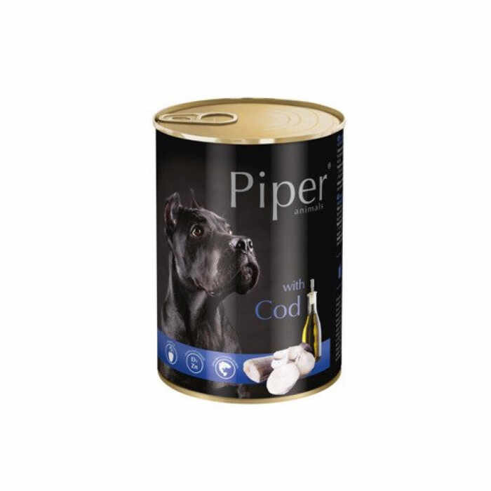 Piper Adult, Hrana Umeda, Carne de Cod, 400 g