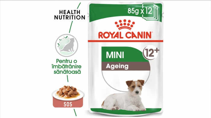 Royal Canin Mini Ageing 12+ hrana umeda caine senior (in sos), 1 x 85 g