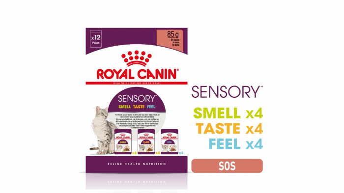 Royal Canin Sensory, pachet mixt, hrana umeda pisica, stimularea simturilor (in sos), 12 x 85g