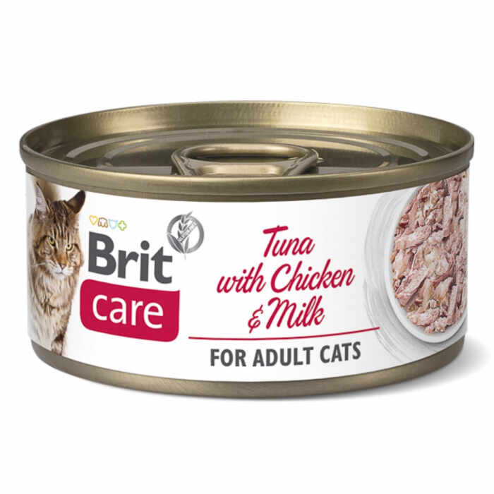 Brit Care Cat Tuna cu Pui si lapte 70 g