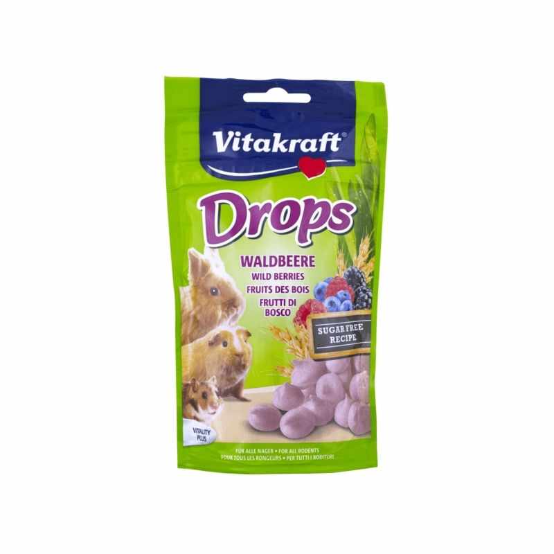 Drops Porcusori de Guineea Vitakraft Wild Berries, 75 g