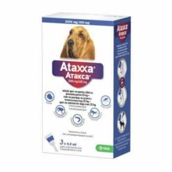 ATAXXA 400, deparazitare externă câini, pipetă repelentă, M-XL(25 - 40kg), 3buc