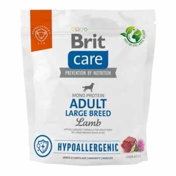 BRIT Care Hypoallergenic, L-XL, Miel, hrană uscată monoproteică câini, sistem imunitar & alergii, 1kg