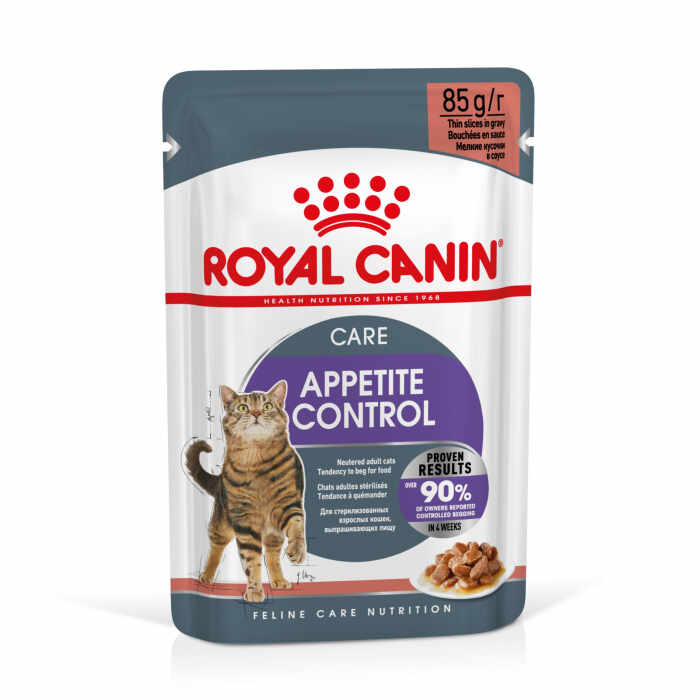 Royal Canin Appetite Control Care, hrana umeda pisici, adult sterilizat, reglarea apetitului, (in sos), 12 x85g