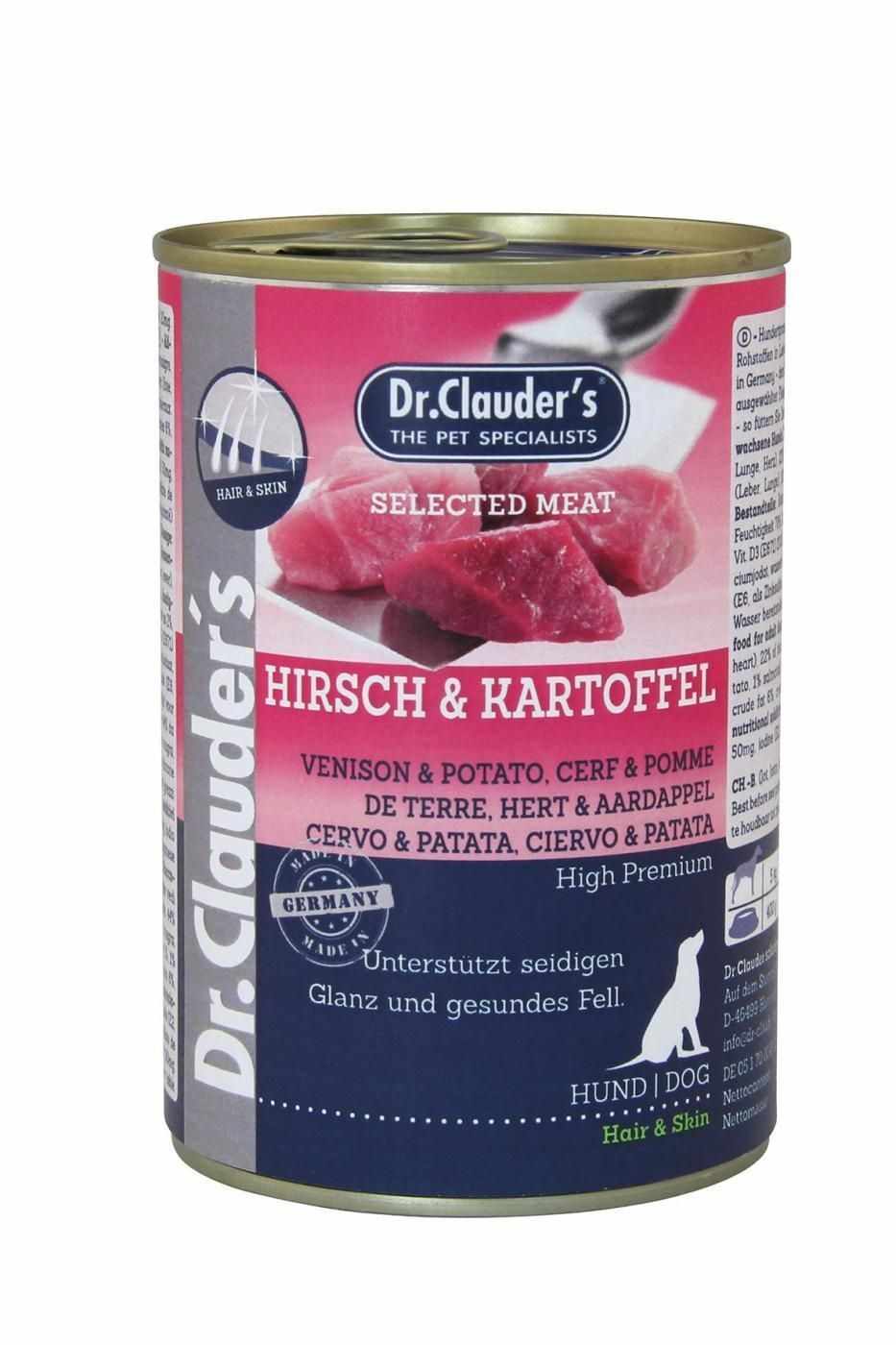 Dr. Clauder’s Dog Selected Meat Caprioara & Cartof, 400 g