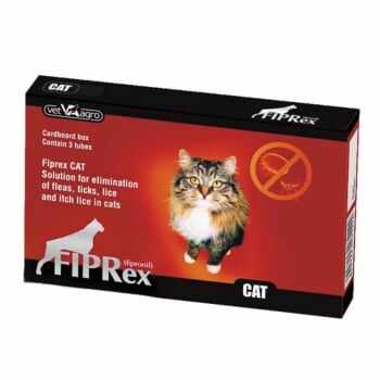 FIPREX, deparazitare externă pisici, pipetă repelentă, 3buc
