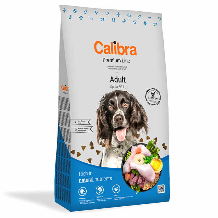 Hrana Uscata Caini CALIBRA Premium Adult Pui 12kg